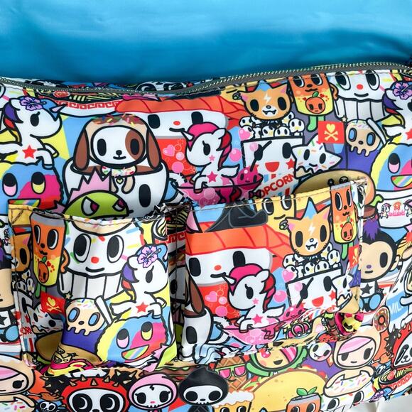 Tokidoki Food Buffet Messenger Ipad Bag Purse Vintage Rare Adios 2015 New - Picture 8 of 13